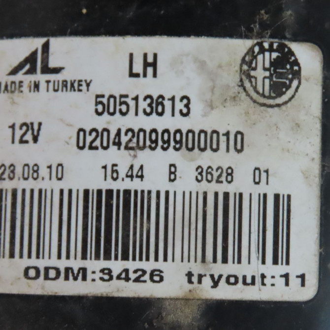 Feu arrière gauche occasion  Alfa romeo GIULIETTA (940_) 1.6 jtdm (940fxd1a) (2010-2016) 5 portes   50513613  3