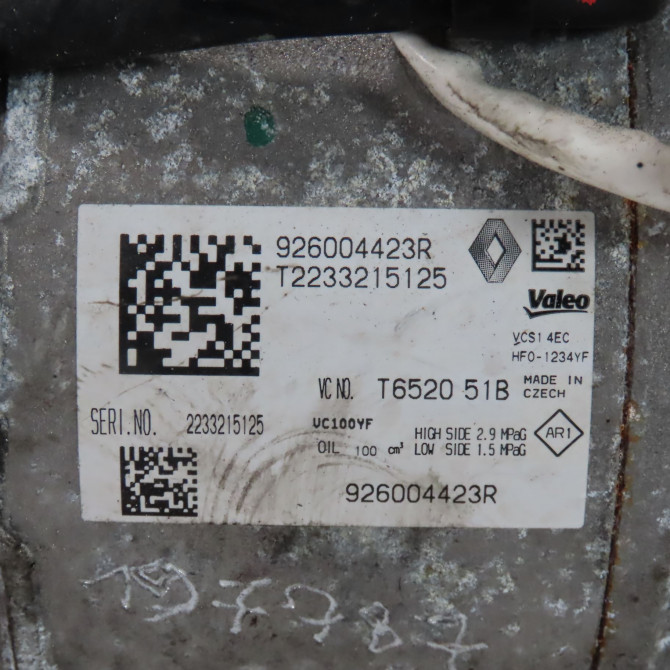 Compresseur air conditionne occasion  Renault CLIO V (B7_) Tce 90 (b7mt) (2020)   926004423R  2