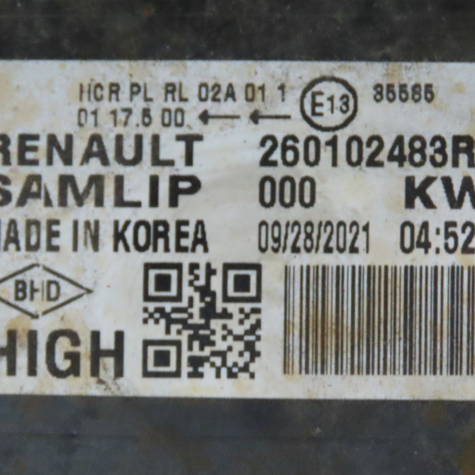 Phare droit occasion  Renault ARKANA I (LCM_, LDN_) 1.6 e-tech 145 (ldmu) (2020) 5 portes   260102483R  3
