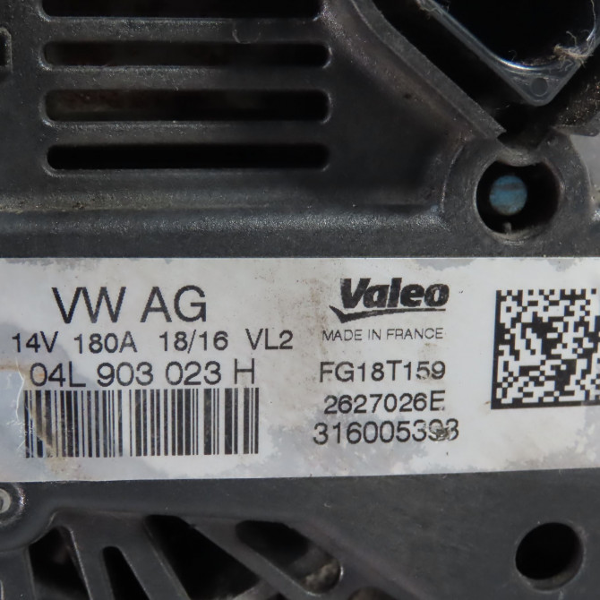 Alternateur occasion  Skoda SUPERB III (3V3) 1.6 tdi (2015)   4L903023H  2