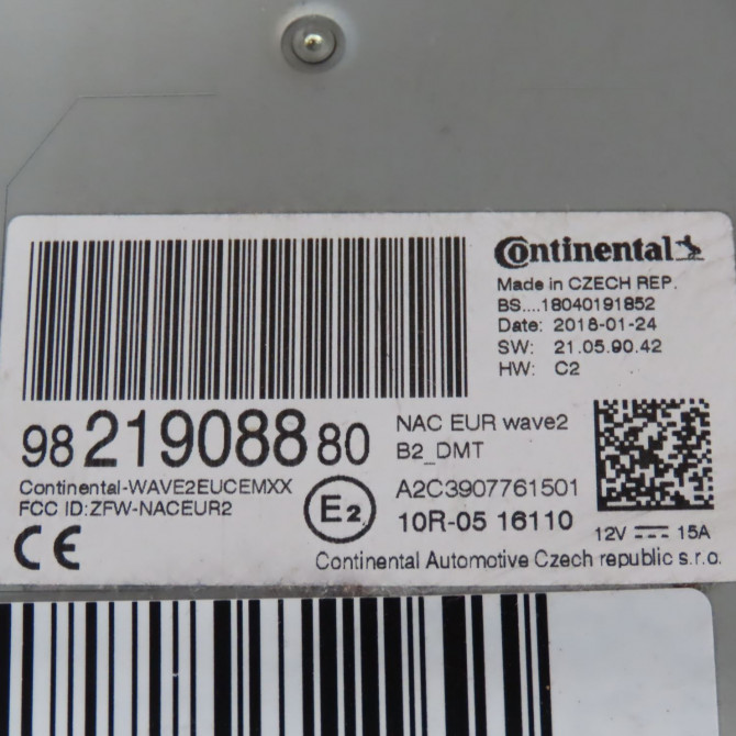 Autoradio occasion  Citroën C3 III (SX) 1.2 vti 82 (2016)   9821908880  2