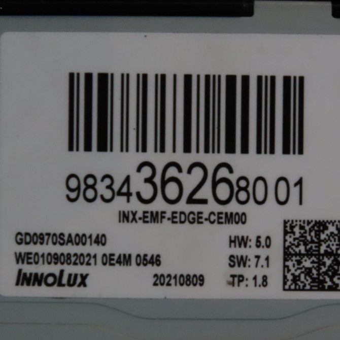 Commande de chauffage occasion  Peugeot 308 III (FB_, FH_, FP_, F3_) Bluehdi 130 (fbyhzl, fbyhzt) (2021)   9834362680  3