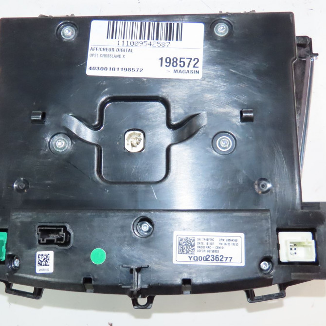 Afficheur digital occasion  Opel CROSSLAND X / CROSSLAND (P17, P2QO) 1.2 (75) (2017)   9830427180  3