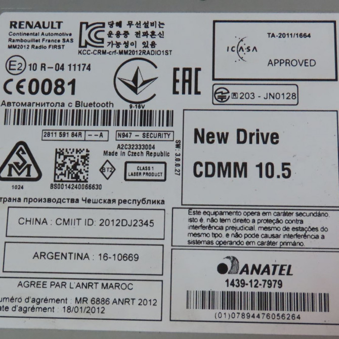 Autoradio occasion  Renault SCÉNIC III (JZ0/1_) 1.5 dci (2009) 5 portes   281159184R  2