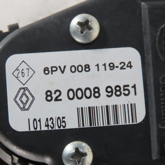 Potentiometre accelerateur occasion  Renault CLIO II (BB_, CB_) 1.2 16v (bb05, bb0w, bb11, bb27, bb2t, bb2u, bb2v, cb05,... (2001-2016) 3 portes   8200089851  2