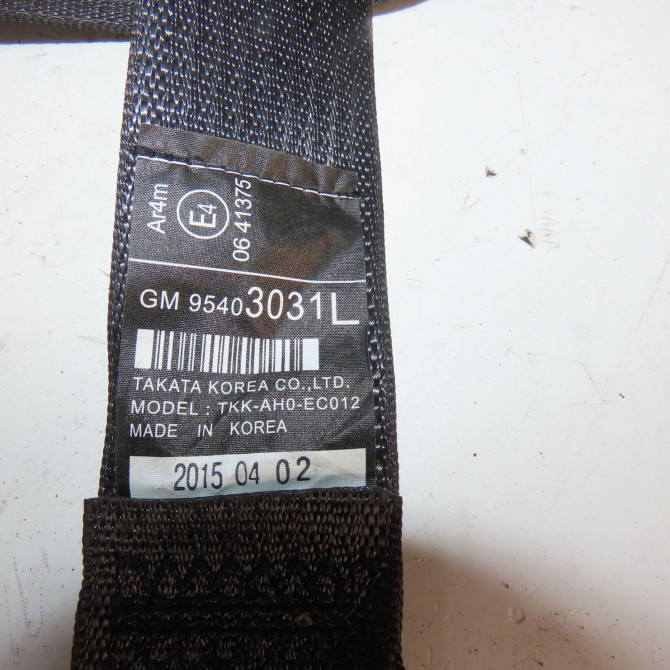 Ceinture arrière gauche occasion  Opel MOKKA / MOKKA X (J13) 1.6 cdti (_76) (2015)   42469714  2