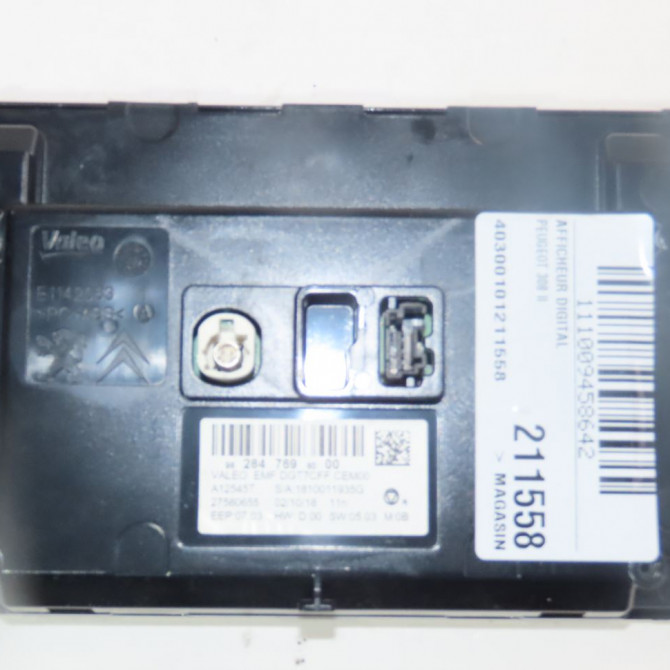 Afficheur digital occasion  Peugeot 308 SW II (LC_, LJ_, LR_, LX_, L4_) 1.5 bluehdi 100 (2018-2021)   9828476980  2