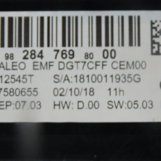 Afficheur digital occasion  Peugeot 308 SW II (LC_, LJ_, LR_, LX_, L4_) 1.5 bluehdi 100 (2018-2021)   9828476980  3