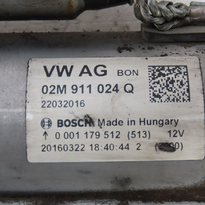 Démarreur occasion  Volkswagen vw POLO V (6R1, 6C1) 1.2 tsi 16v (2014-2017) 5 portes   02M911024Q  2