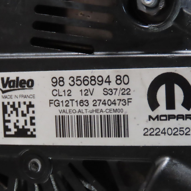 Alternateur occasion  Peugeot 208 II (UB_, UP_, UW_, UJ_) 1.2 puretech 100 (2019) 5 portes   9835689480  2