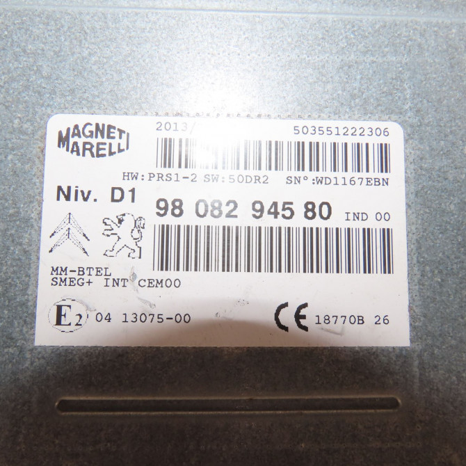 Autoradio occasion  Peugeot 308 II (LB_, LP_, LW_, LH_, L3_) 1.6 hdi / bluehdi 115 (2013-2021) 5 portes   9808294580  2