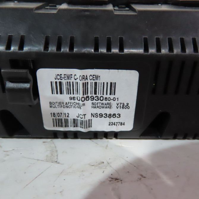 Afficheur digital occasion  Citroën DS3 (SA_) 1.6 hdi 90 (2009-2015) 3 portes   9800693080  2