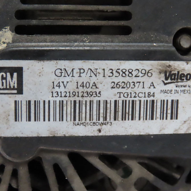 Alternateur occasion  Opel CORSA D (S07) 1.4 (l08, l68) (2006-2014) 3 portes   13588296  2