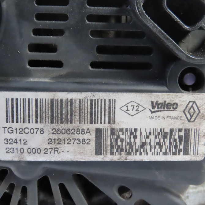 Alternateur occasion  Renault MEGANE III 3/5 portes (BZ0/1_, B3_) 1.5 dci (bz0c) (2008-2015) 5 portes   231000027R  2