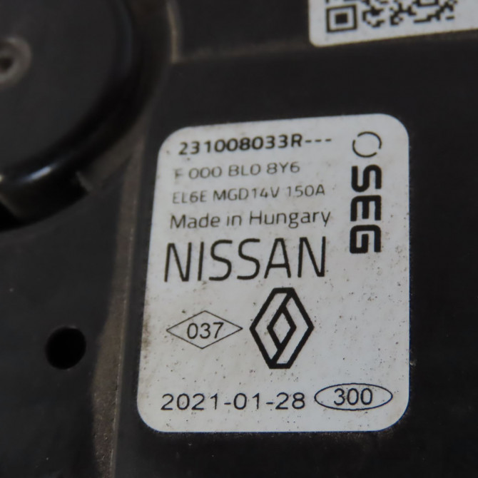 Alternateur occasion  Renault TWINGO III (BCM_, BCA_) 1.0 sce 65 (bcmj) (2019)   231008033R  2