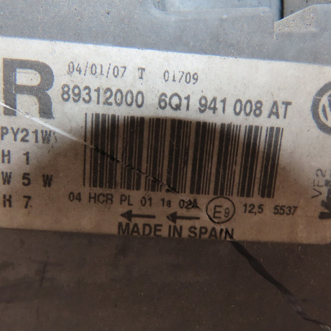 Phare droit occasion  Volkswagen vw POLO (9N_, 9A_) 1.4 tdi (2001-2005) 3 portes   6Q1941008AT  3