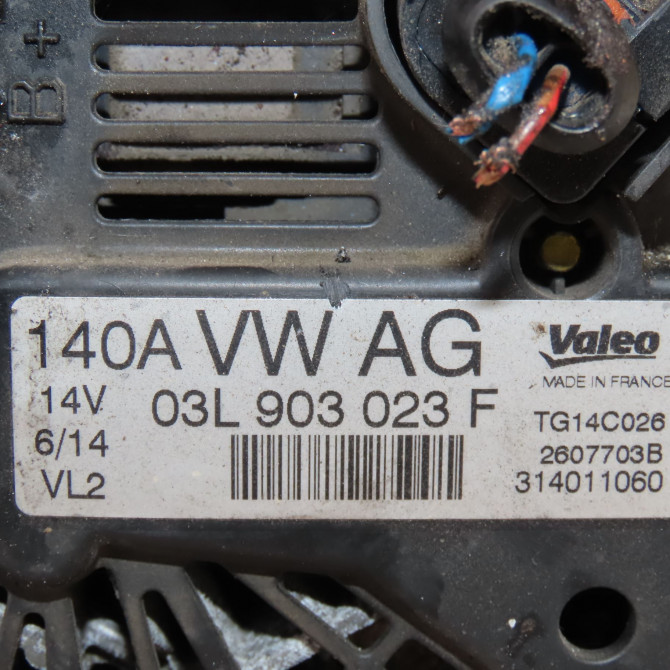 Alternateur occasion  Volkswagen vw POLO V (6R1, 6C1) 1.6 tdi (2009) 5 portes   03L903023F  2