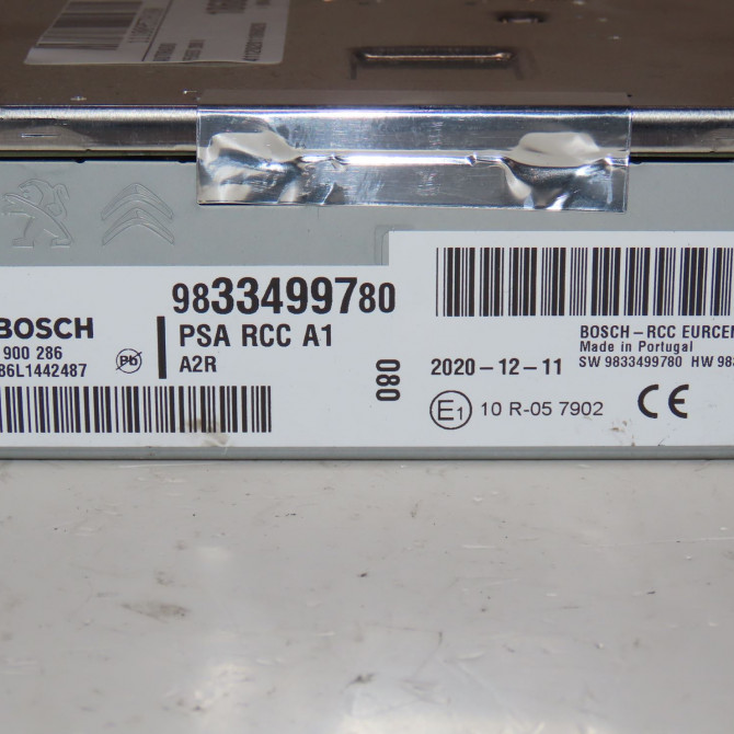 Autoradio occasion  Peugeot 2008 II (UD_, US_, UY_, UK_) 1.5 bluehdi 110 (udyhsk) (2021)   9833499780  2