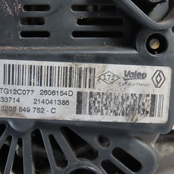 Alternateur occasion  Renault MEGANE III Grandtour (KZ0/1) 1.2 tce (kz2b, kz11) (2012)   8200849752  2