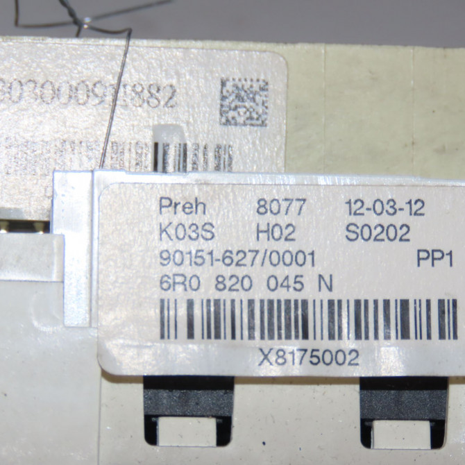 Commande de chauffage occasion  Volkswagen vw POLO V (6R1, 6C1) 1.6 tdi (2009) 5 portes   6R0820045N  2