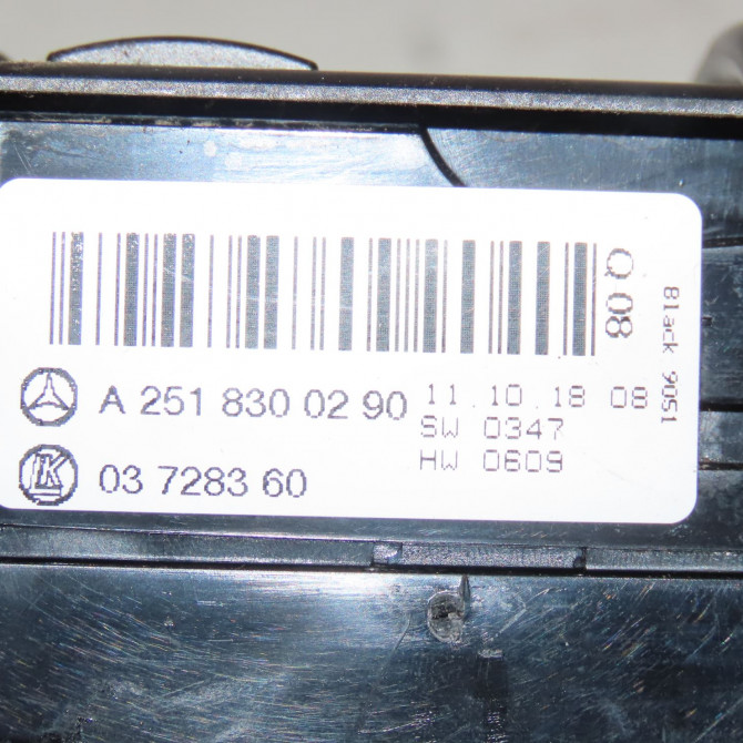 Commande lève-glace porte avant gauche occasion  Mercedes-benz CLASSE M (W164) Ml 350 cdi 4-matic (164.125, 164.124) (2009-2011)   A2518300290  2