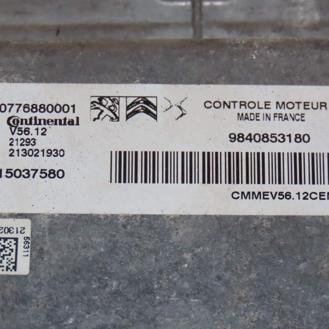 Calculateur moteur occasion  Citroën C3 III (SX) 1.2 puretech 82 (2018) 5 portes   9815037580  2