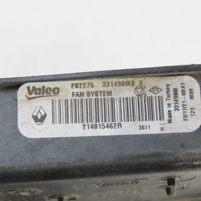 Moteur ventilateur radiateur occasion  Renault CLIO V (B7_) Tce 90 (b7mt) (2020)   214815462R  2