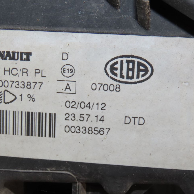 Phare droit occasion  Dacia SANDERO 1.2 16v (2008) 5 portes   8200733877  2