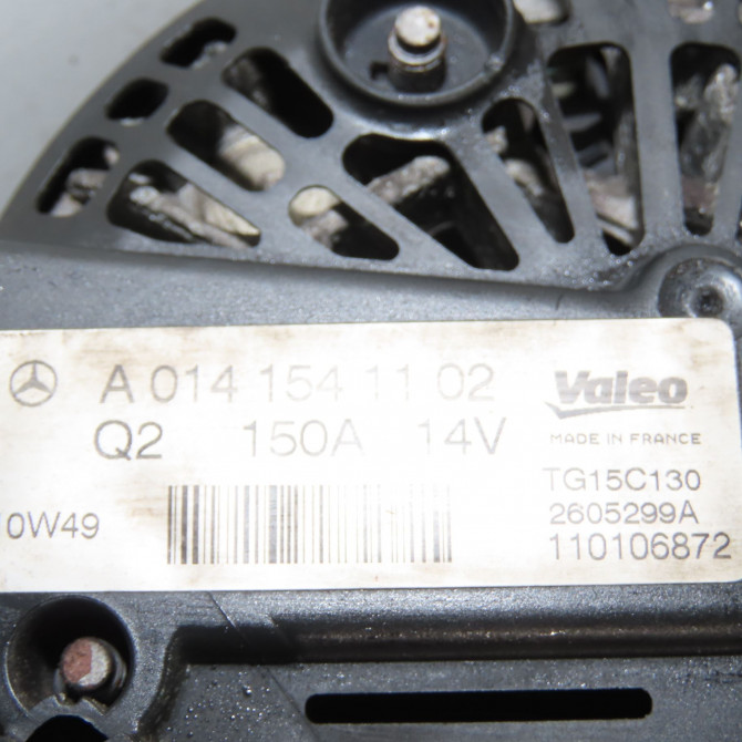 Alternateur occasion  Mercedes-benz CLASSE C T-Model (S204) C 180 cdi (204.200) (2010-2014)   A0141541102  2