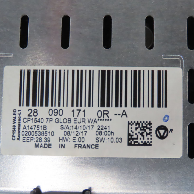 Afficheur digital occasion  Renault MEGANE IV 3/5 portes (B9A/M/N_) 1.2 tce 130 (b9mr) (2015) 5 portes   280901710R  2