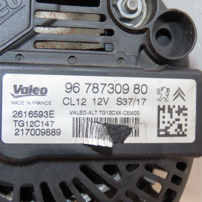 Alternateur occasion  Peugeot 208 I (CA_, CC_) 1.6 gti (2012)   9678730980  2