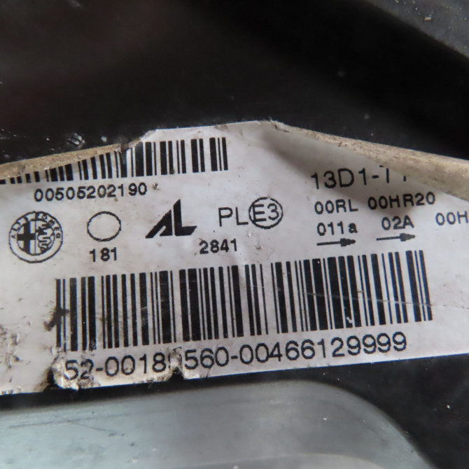 Phare gauche occasion  Alfa romeo GIULIETTA (940_) 2.0 jtdm (940.fxl1a) (2010-2020)   50520219  2