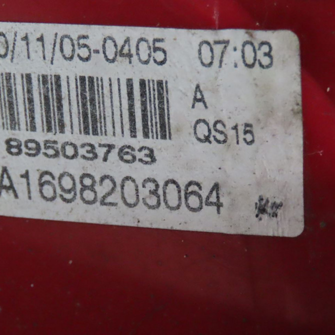 Feu arrière droit occasion  Mercedes-benz CLASSE A (W169) A 180 cdi (169.007, 169.307) (2004-2012) 5 portes   A1698203064  3