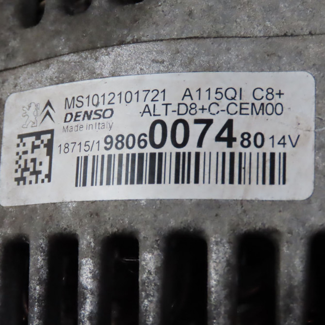 Alternateur occasion  Citroën C3 PICASSO (SH_) 1.2 thp 110 (2015) 5 portes   9806007480  2
