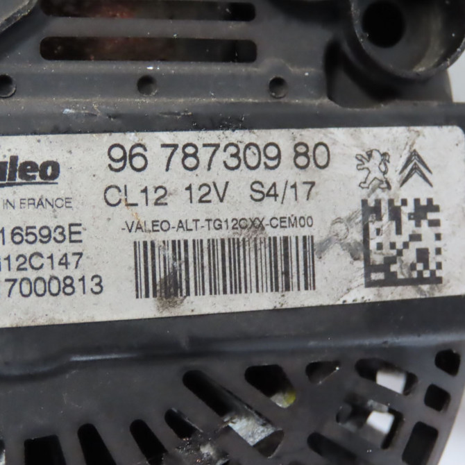 Alternateur occasion  Peugeot 208 I (CA_, CC_) 1.6 gti (2012)   9678730980  2