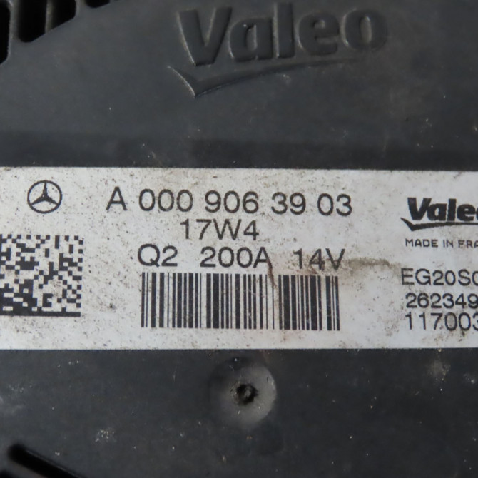 Alternateur occasion  Mercedes-benz CLASSE E (W213) E 220 d (213.004) (2016) 4 portes   A0009063903  2