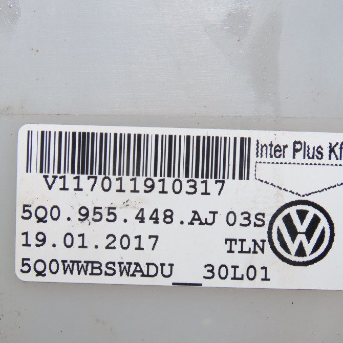 Reservoir lave-glace avant occasion  Seat ATECA (KH7, KHP) 1.6 tdi (2016)   5Q0955448AJ  2