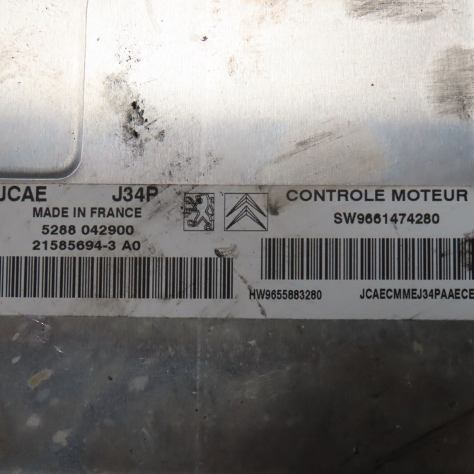 Calculateur moteur occasion  Peugeot 206 3/5 portes (2A/C) 1.4 i (1998-2012) 3 portes   9661474280  2