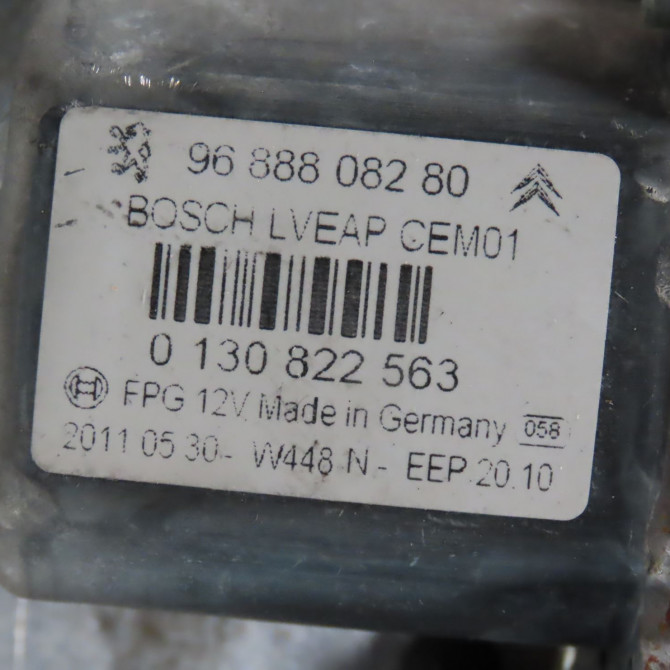 Mecanisme+moteur leve-glace avg occasion  Peugeot 508 I (8D_) 1.6 hdi (2010-2018)   9806086980  3