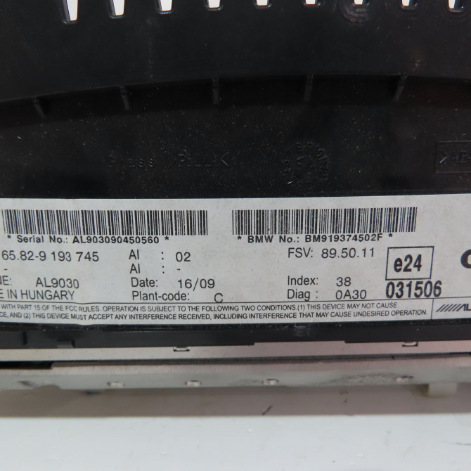 Afficheur digital occasion  Bmw 3 (E90) 318 d (2007-2011)   65829193745  2