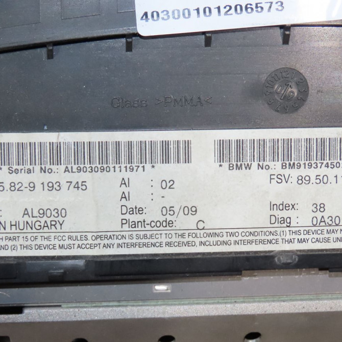 Afficheur digital occasion  Bmw 3 (E90) 318 d (2007-2011)   65829193745  2