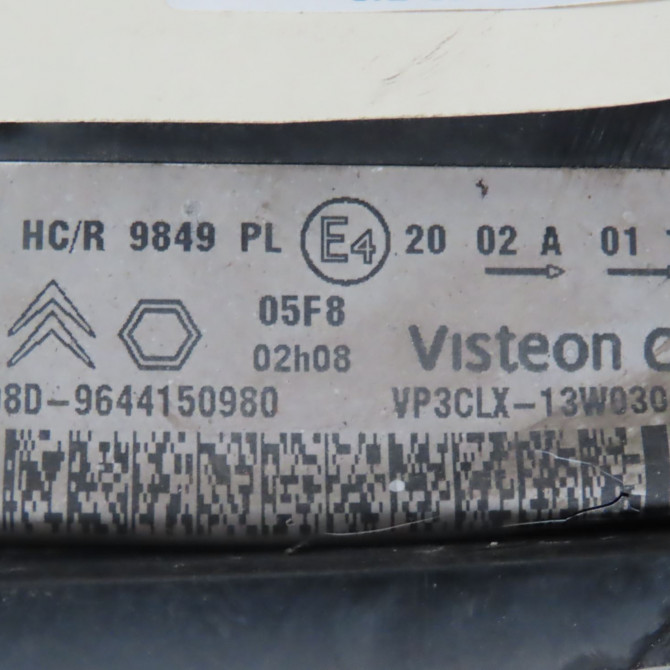 Phare gauche occasion  Citroën BERLINGO / BERLINGO FIRST Camionnette/Monospace (M_) 1.6 hdi 75 (mb9hw) (2005-2011) 3 portes   6204AX  4