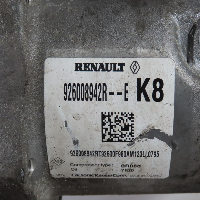 Compresseur air conditionne occasion  Renault EXPRESS Camionnette/Monospace 1.5 blue dci 95 (f6ab) (2021)   926008942R  2