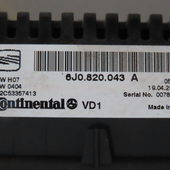 Commande de chauffage occasion  Seat IBIZA IV (6J5, 6P1) 2.0 tdi (2010-2015)   6J0820043A  2