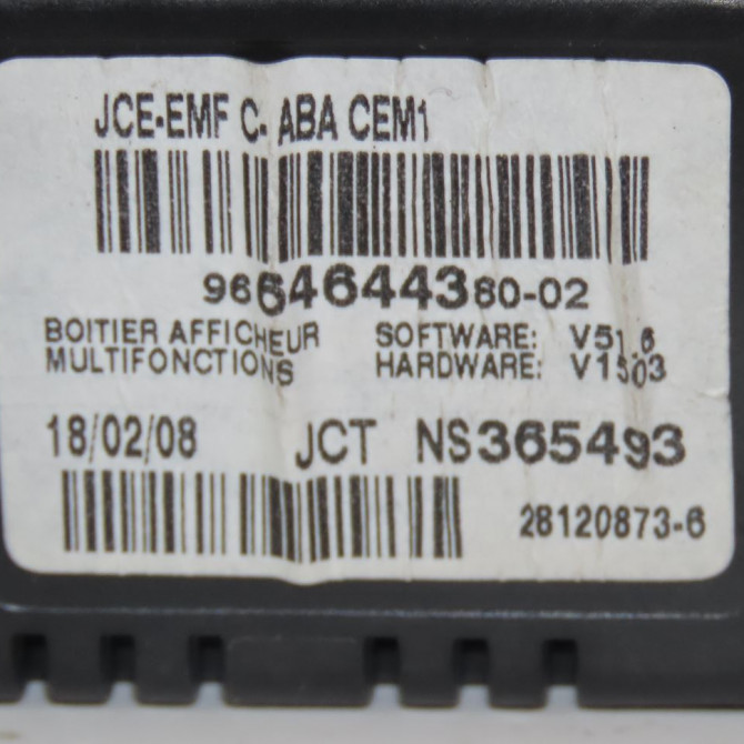 Afficheur digital occasion  Citroën C4 I (LC_) 1.6 hdi (2004-2011)   9664644380  3