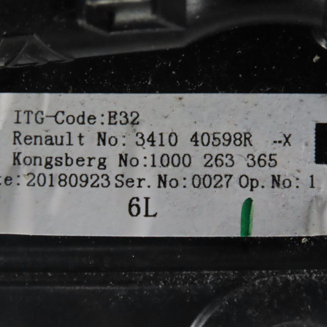 Pommeau levier vitesses occasion  Renault ZOE (BFM_) Zoe (2012)   341040598R  3