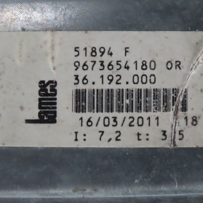 Mecanisme+moteur leve-glace avg occasion  Citroën C3 PICASSO (SH_) 1.6 hdi 90 (2010) 5 portes   9221FZ  3