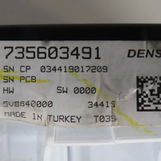 Commande de chauffage occasion  Fiat TIPO A trois volumes (356_, 357_) 1.4 (356sxa1b) (2015-2020)   735603491  3