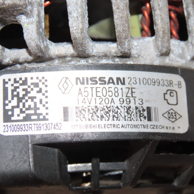 Alternateur occasion  Renault CAPTUR I (J5_, H5_) 1.3 tce 150 (j5nk, j5js) (2018)   231009933R  2