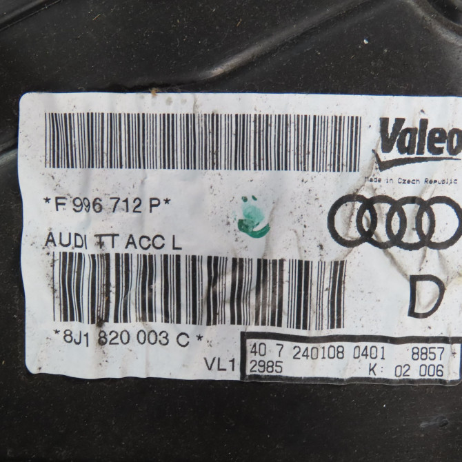 Bloc de chauffage complet occasion  Audi TT (8J3) 2.0 tfsi (2006-2010)   8J1820003C  2